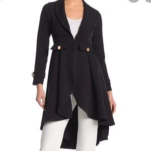 A’jumma New York Plus Size High Low Blazer black
